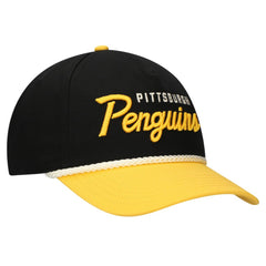 Pittsburgh Penguins American Needle Roscoe Washed Twill Adjustable Hat - Black/Gold Hats