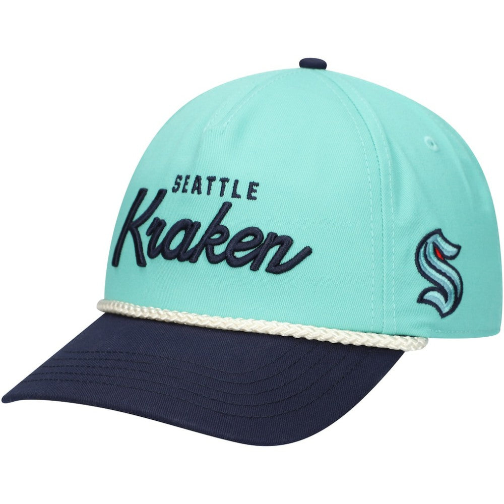 Seattle Kraken American Needle Roscoe Washed Twill Adjustable Hat - Light Blue/Deep Sea Blue Hats