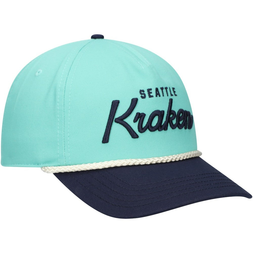 Seattle Kraken American Needle Roscoe Washed Twill Adjustable Hat - Light Blue/Deep Sea Blue Hats