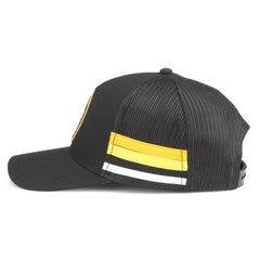 Boston Bruins American Needle HotFoot Stripes Trucker Adjustable Hat - Black Hats