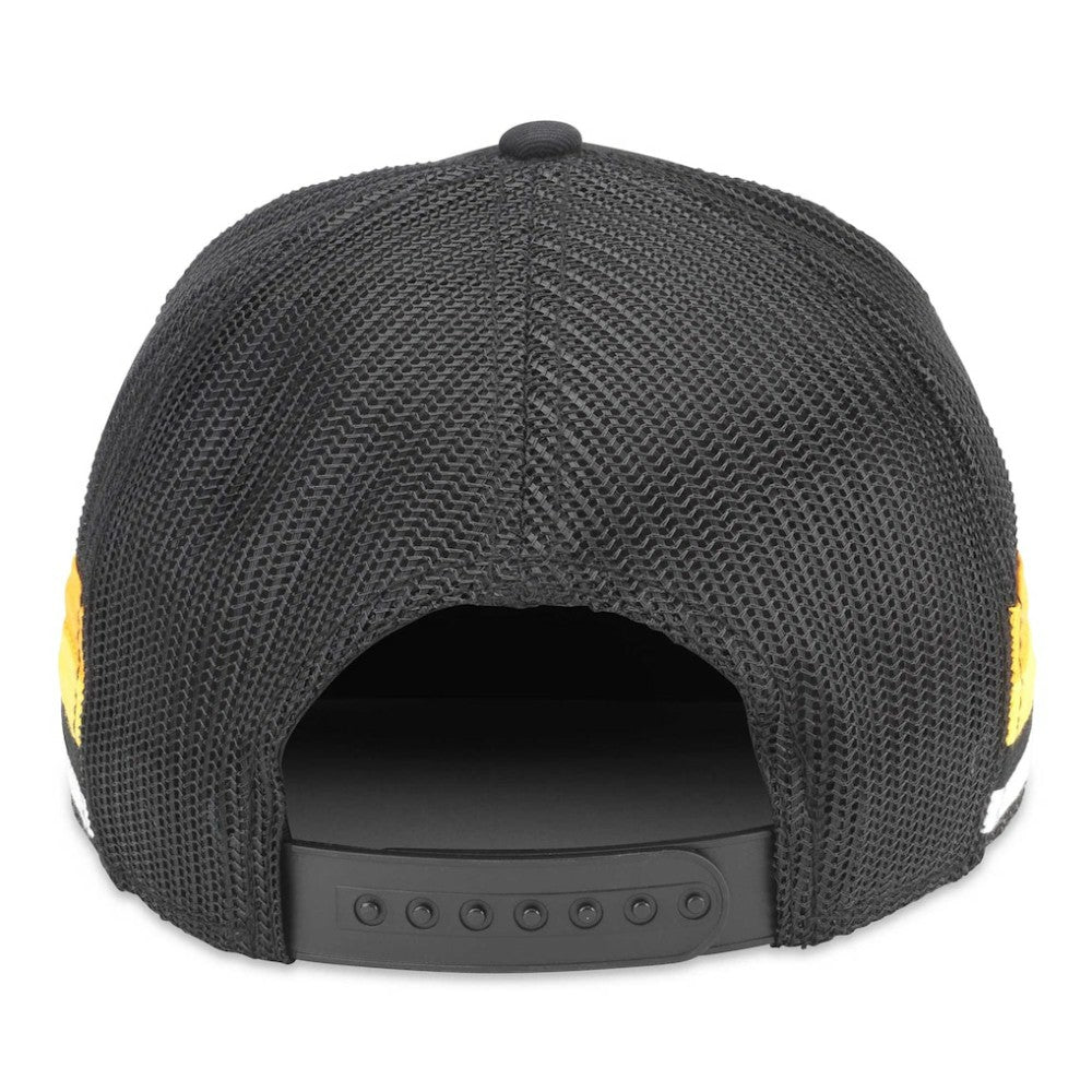 Boston Bruins American Needle HotFoot Stripes Trucker Adjustable Hat - Black Hats