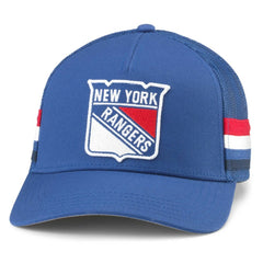 New York Rangers American Needle HotFoot Stripes Trucker Adjustable Hat - Blue Hats