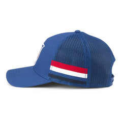New York Rangers American Needle HotFoot Stripes Trucker Adjustable Hat - Blue Hats