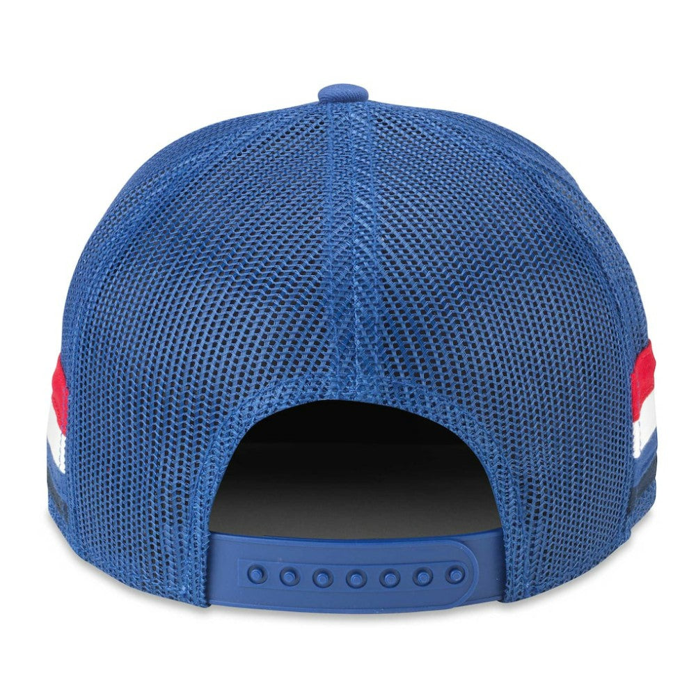 New York Rangers American Needle HotFoot Stripes Trucker Adjustable Hat - Blue Hats