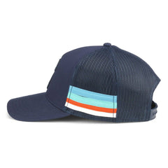 Seattle Kraken American Needle HotFoot Stripes Trucker Adjustable Hat - Deep Sea Blue Hats