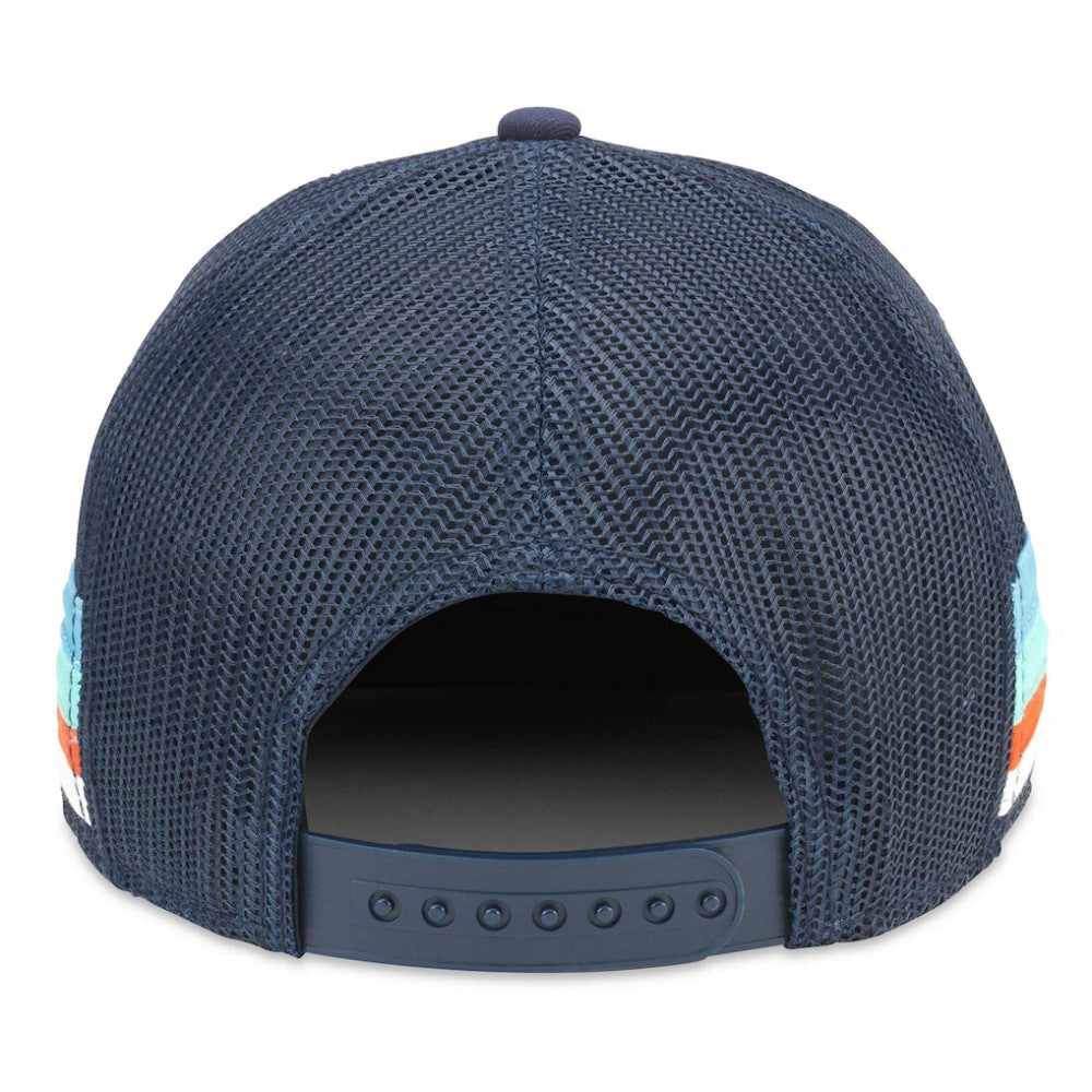 Seattle Kraken American Needle HotFoot Stripes Trucker Adjustable Hat - Deep Sea Blue Hats