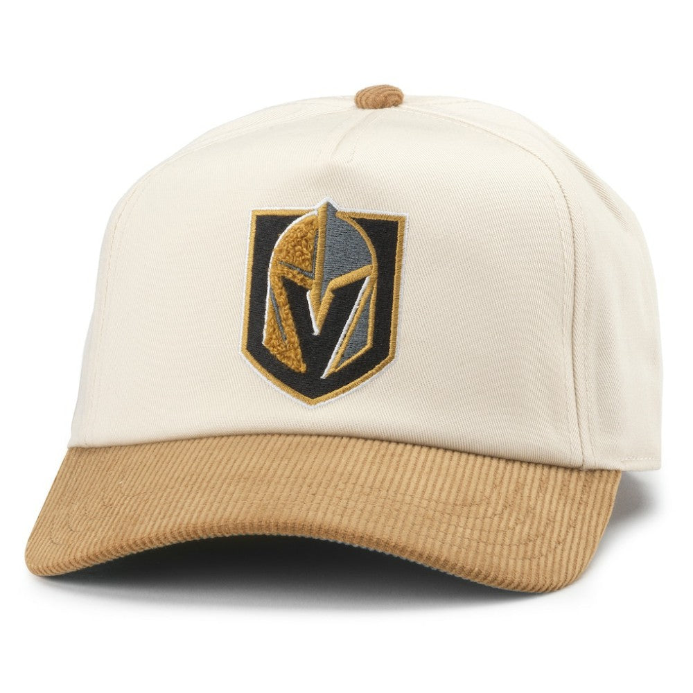 Vegas Golden Knights American Needle Burnett Adjustable Hat - White/Gold Hats