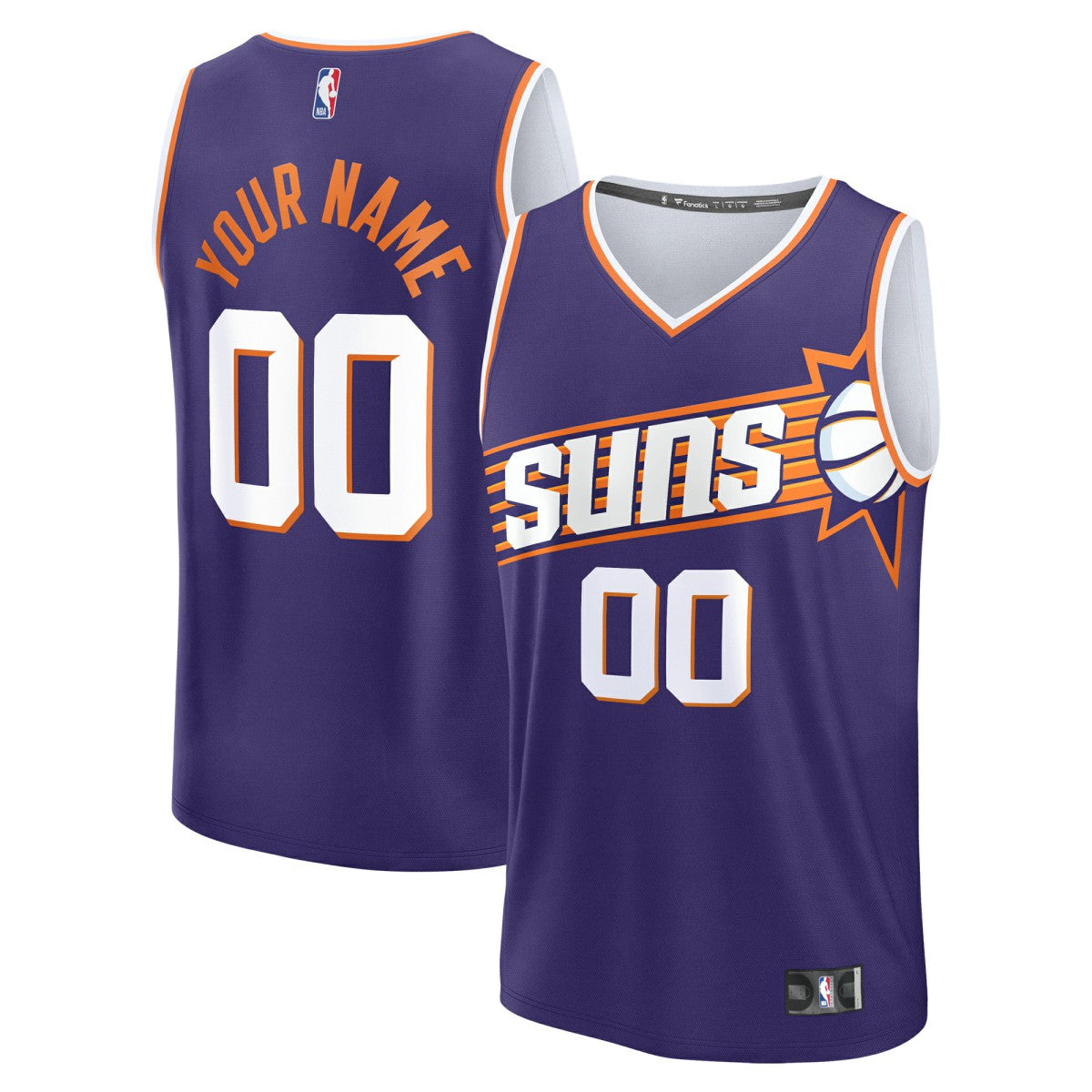 Phoenix Suns Youth Fast Break Custom Replica Jersey - Purple - Icon Edition outlet