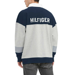 Dallas Cowboys Tommy Hilfiger Connor Oversized Rugby Long Sleeve Polo - Heather Gray/Navy cheap