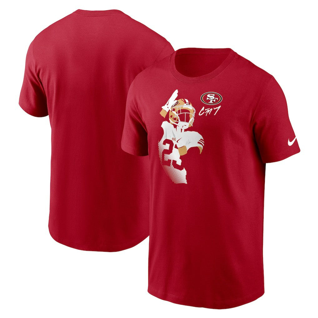 Christian McCaffrey San Francisco 49ers Player Graphic T-Shirt - Scarlet cheap
