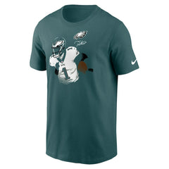 Jalen Hurts Philadelphia Eagles Player Graphic T-Shirt - Midnight Green cheap