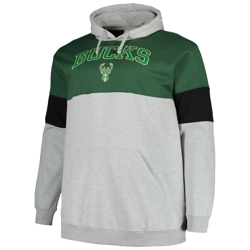 Milwaukee Bucks Big & Tall Pullover Hoodie - Hunter Green/Black online