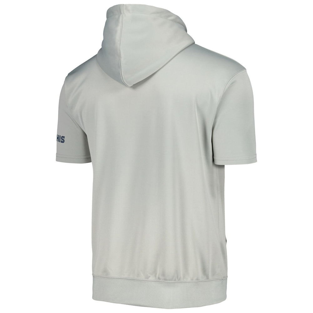 Memphis Grizzlies Short Sleeve Pullover Hoodie - Silver/Light Blue cheap