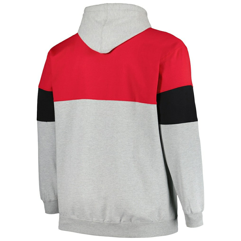 Chicago Bulls Big & Tall Pullover Hoodie sale - Red/Black sale