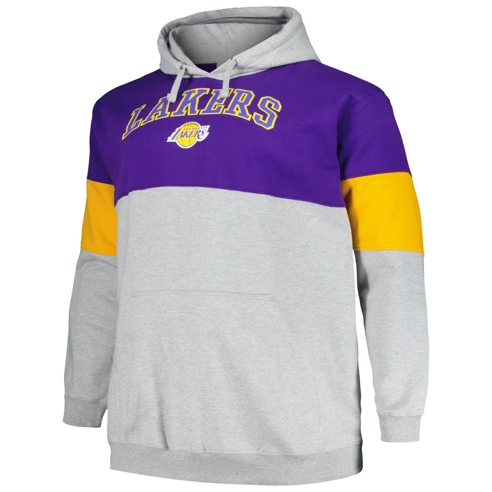 Los Angeles Lakers Big & Tall Pullover Hoodie - Purple/Gold cheap