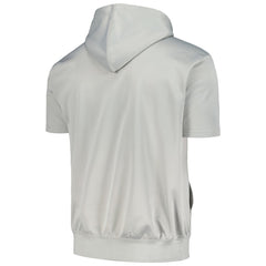 Phoenix Suns Short Sleeve Pullover Hoodie - Silver/Orange sale