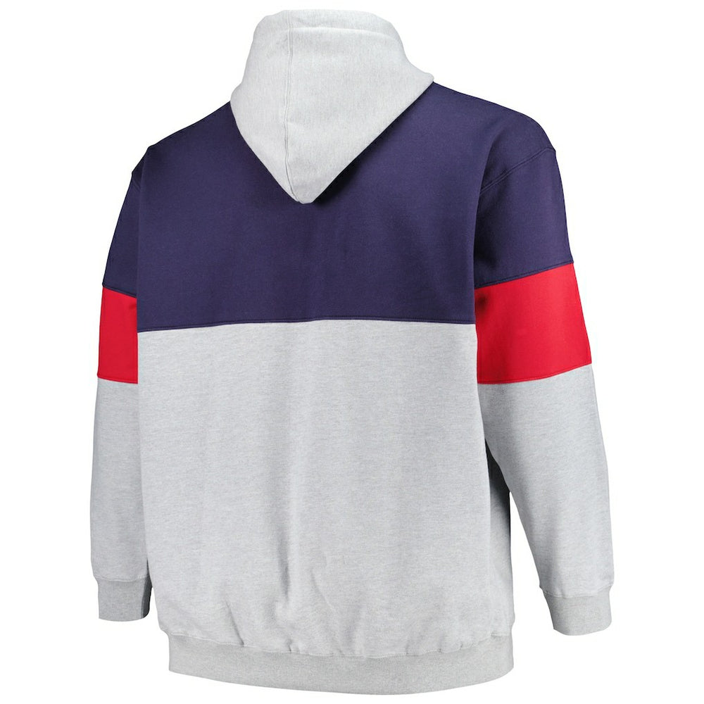 New Orleans Pelicans Big & Tall Pullover Hoodie - Navy/Red outlet