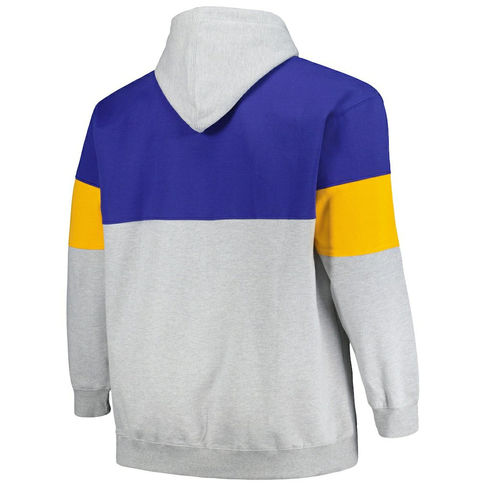 Golden State Warriors Big & Tall Pullover Hoodie sale - Royal/Gold on sale