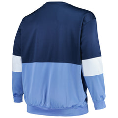 Memphis Grizzlies Big & Tall Split Pullover Sweatshirt - Navy/Light Blue online