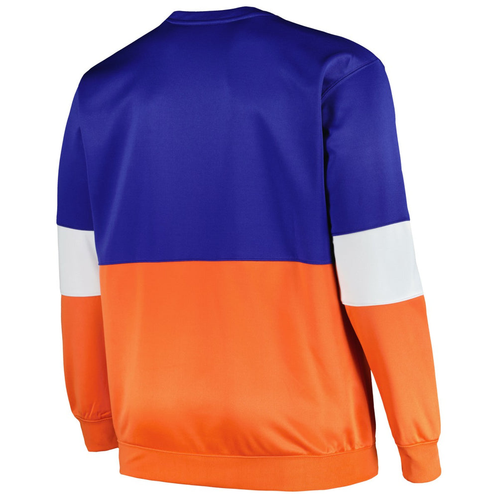 New York Knicks Big & Tall Split Pullover Sweatshirt - Blue/Orange sale