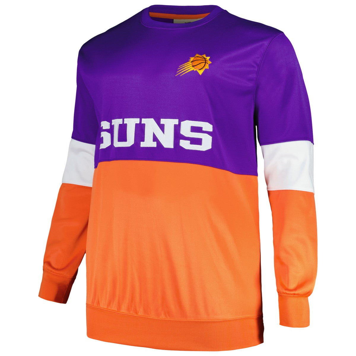 Phoenix Suns Big & Tall Split Pullover Sweatshirt - Purple/Orange on sale