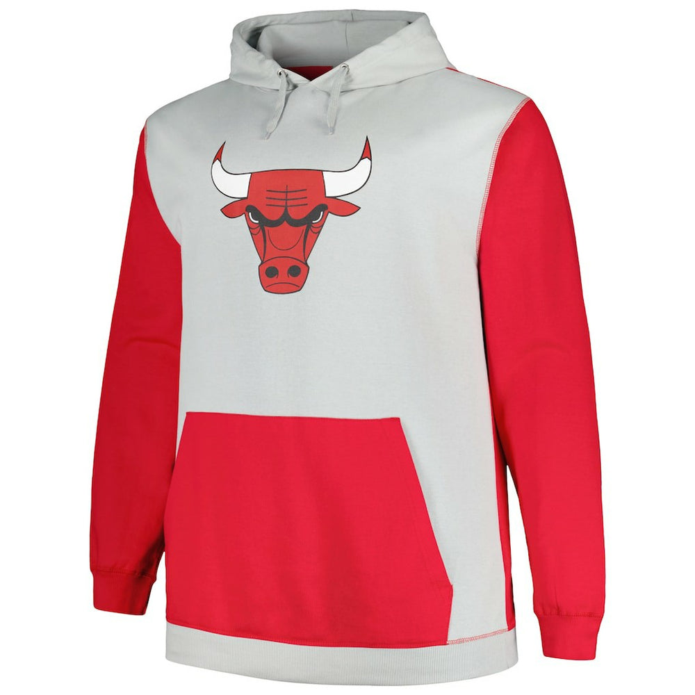 Chicago Bulls Big & Tall Primary Arctic Pullover Hoodie - Red/Silver for sale