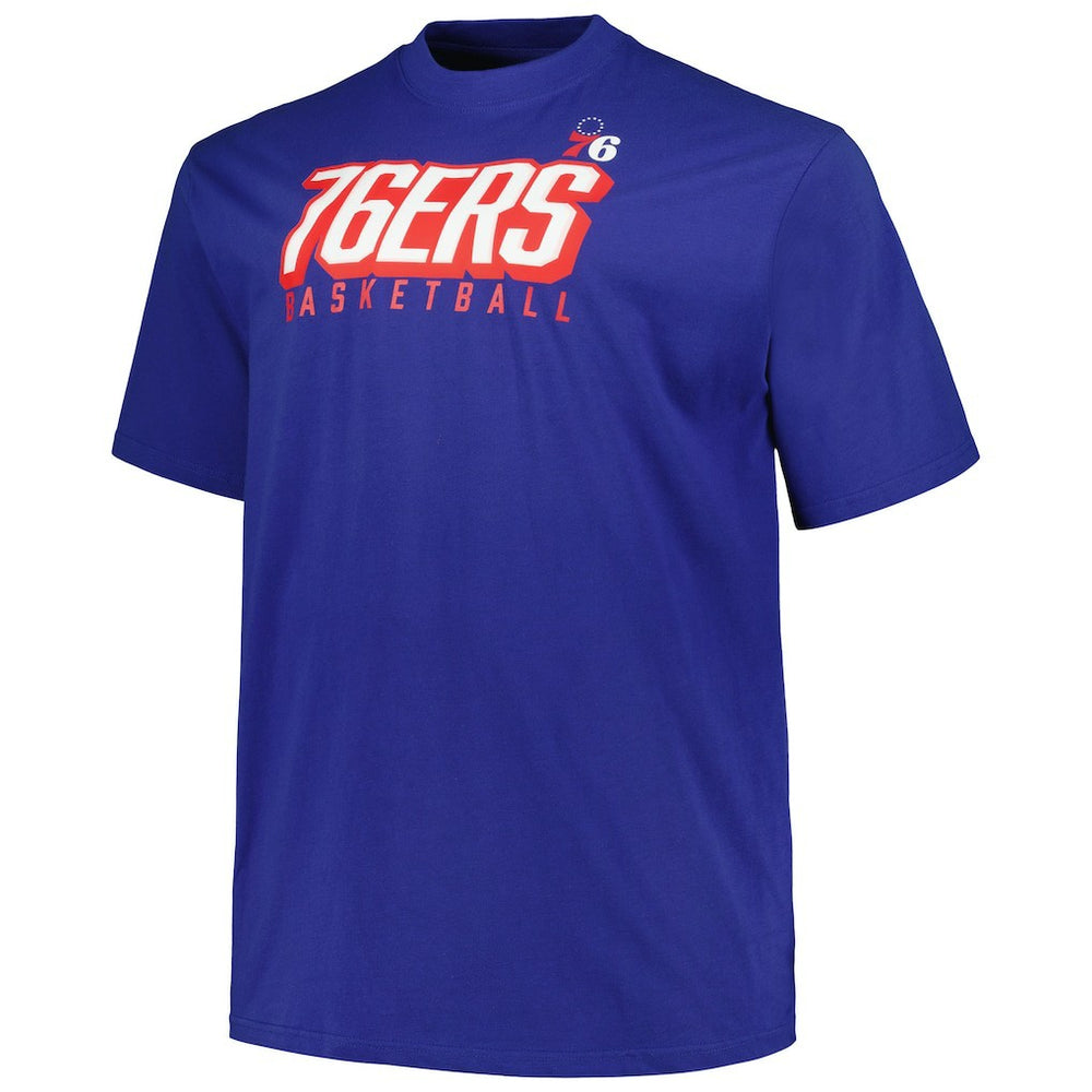 Philadelphia 76ers Big & Tall Short Sleeve & Long Sleeve T-Shirt Set - Royal/Red discount