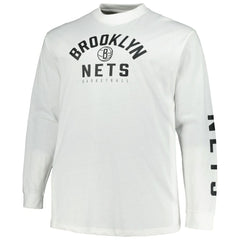 Brooklyn Nets Big & Tall Short Sleeve & Long Sleeve T-Shirt Set - Black/White sale
