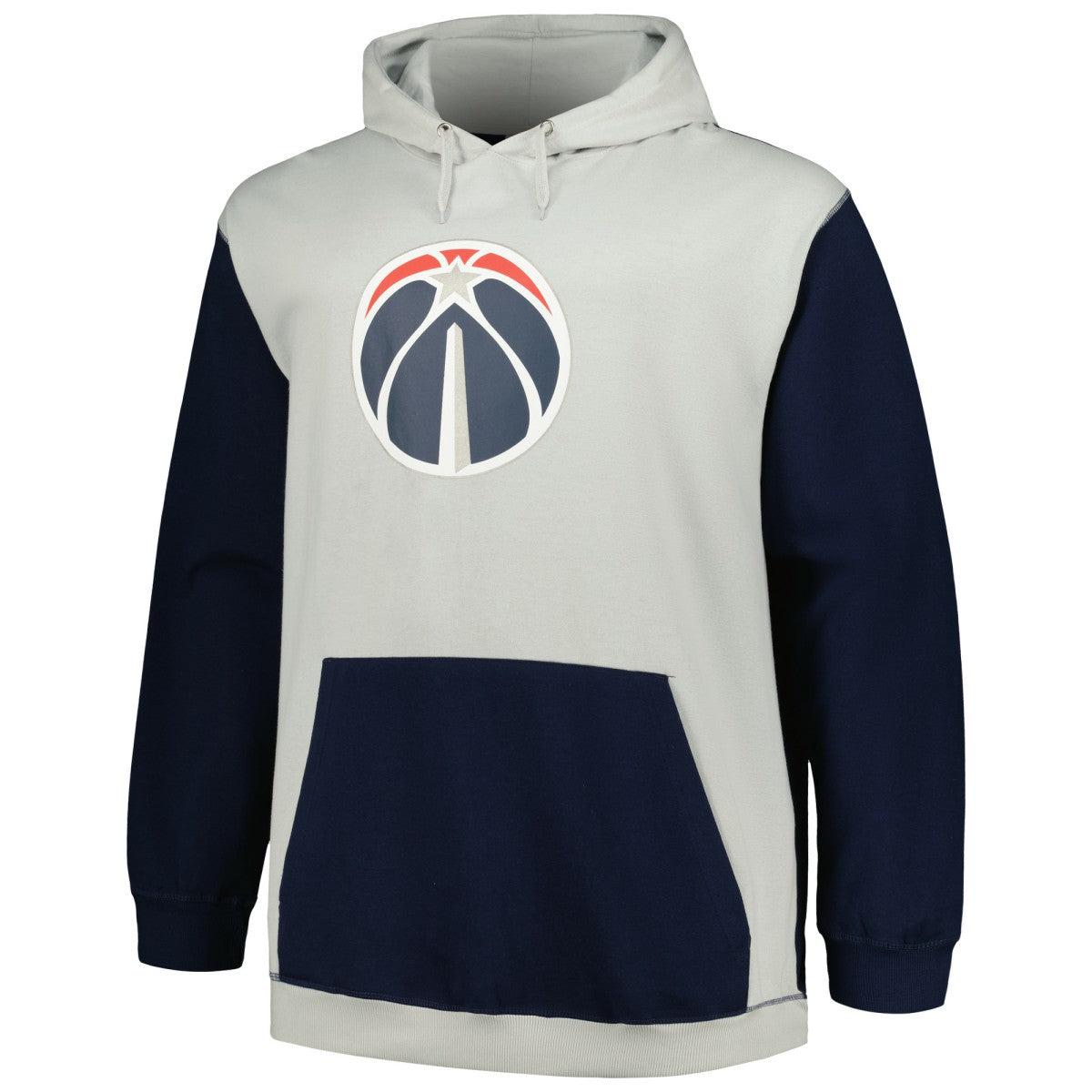 Washington Wizards Big & Tall Primary Arctic Pullover Hoodie - Navy/Silver discount