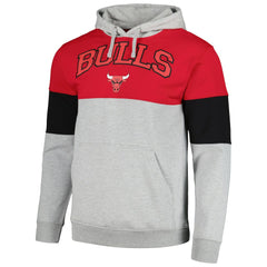 Chicago Bulls Contrast Pieced Pullover Hoodie sale - Red for sale