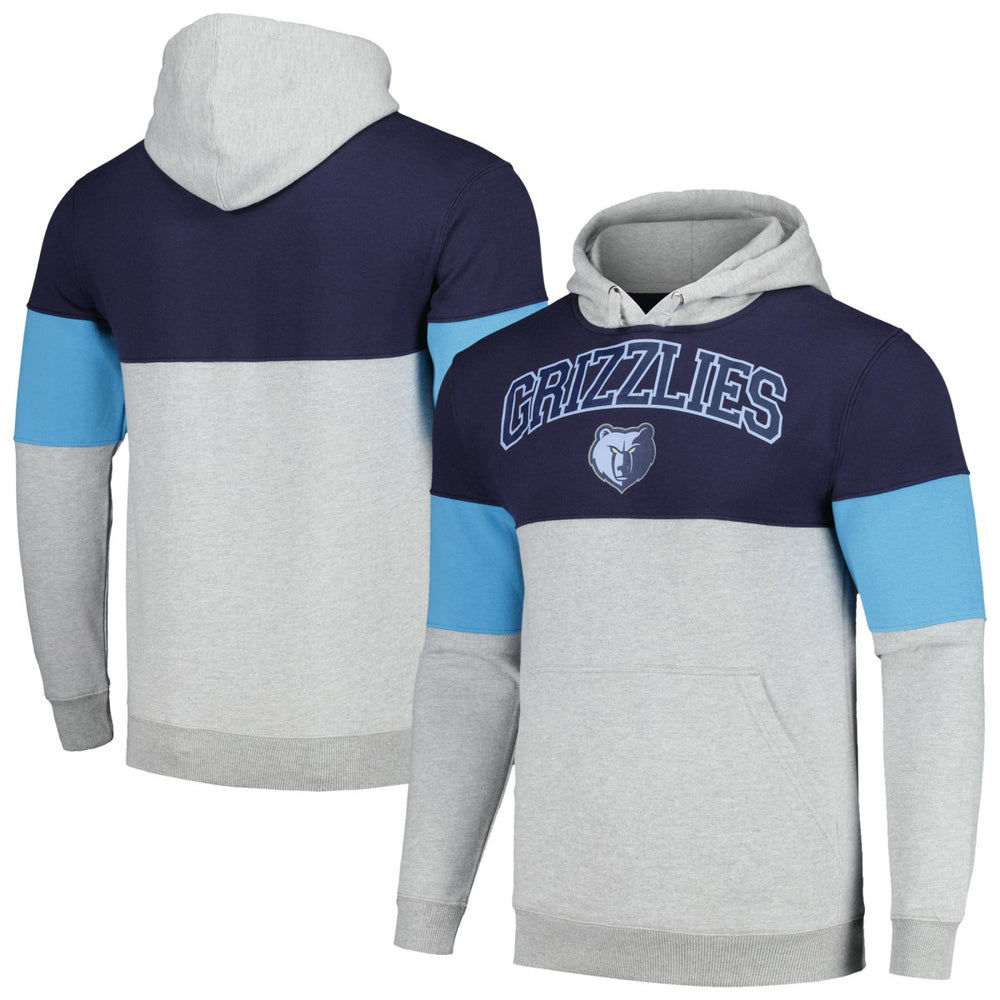 Memphis Grizzlies Contrast Pieced Pullover Hoodie - Navy online