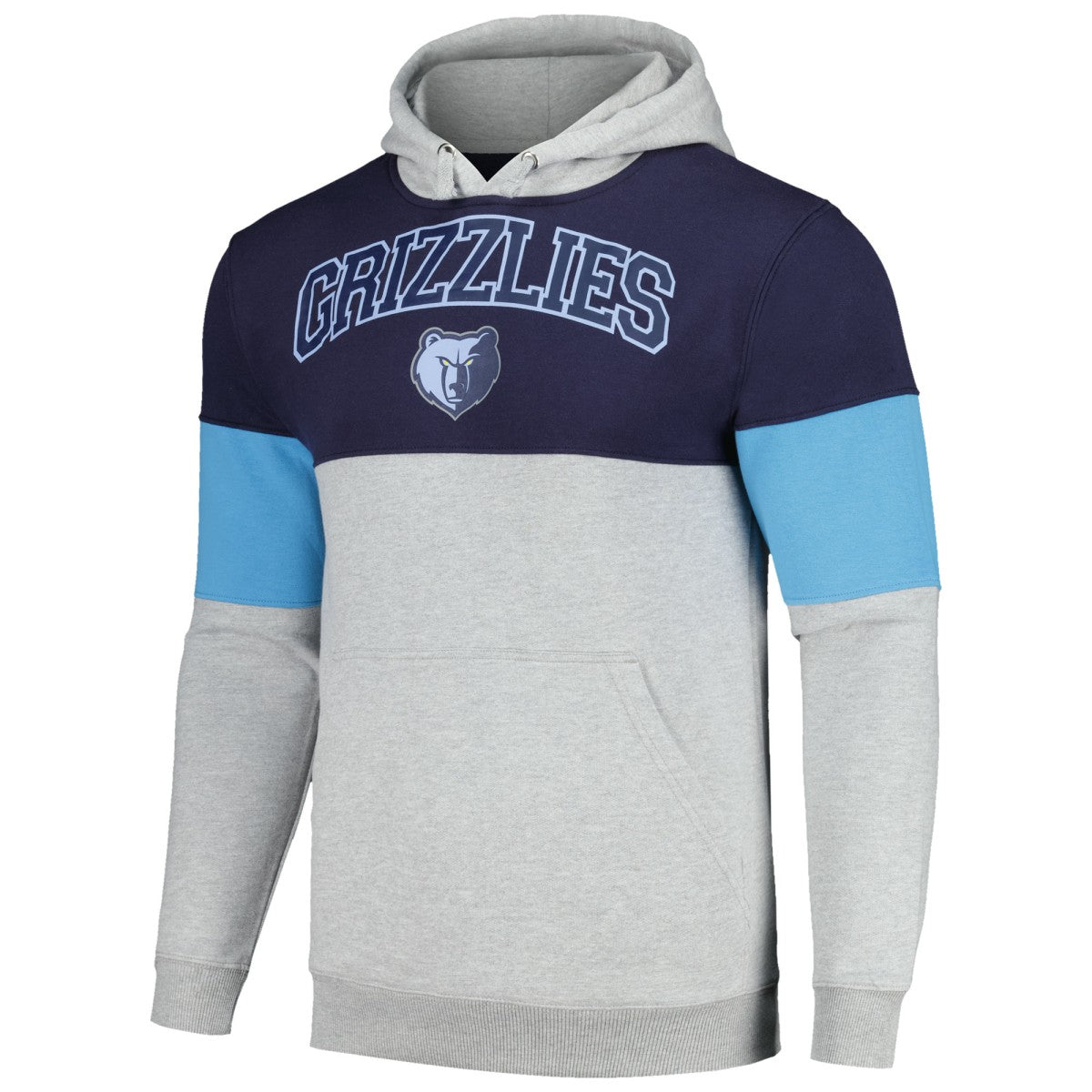 Memphis Grizzlies Contrast Pieced Pullover Hoodie - Navy online
