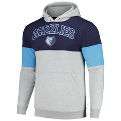 Memphis Grizzlies Contrast Pieced Pullover Hoodie - Navy online