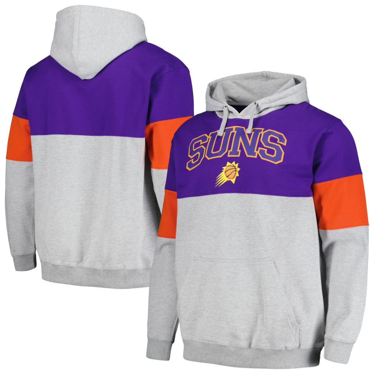 Phoenix Suns Contrast Pieced Pullover Hoodie - Purple discount