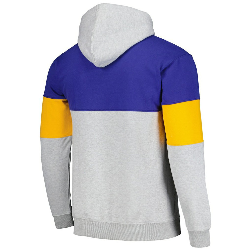 Golden State Warriors Contrast Pieced Pullover Hoodie sale - Royal on sale