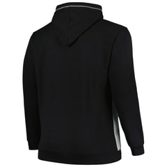 Brooklyn Nets Big & Tall Contrast Pieced Stitched Full-Zip Hoodie - Black/Heather Gray online