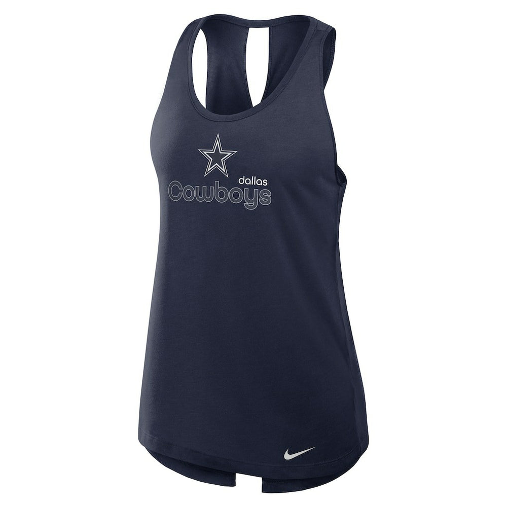 Dallas Cowboys Women's Plus Size Performance Tank Top - Navy discount