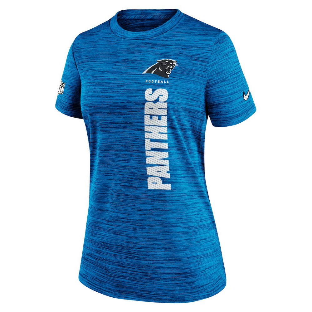 Carolina Panthers Women's Sideline Velocity Dri-FIT T-Shirt - Blue discount