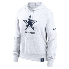 Dallas Cowboys Women's Gym Vintage Logo Pullover Hoodie - White online