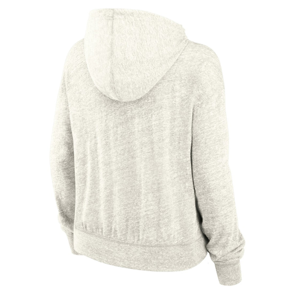 New York Jets Women's Gym Vintage Logo Pullover Hoodie - Cream cheap