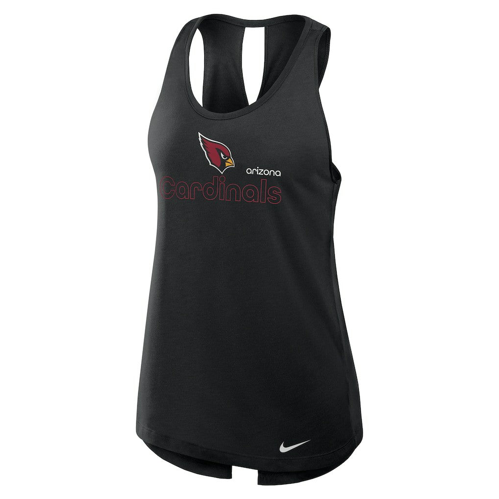 Arizona Cardinals Women's Open-Back Crisscross Dri-FIT Tank Top - Black for sale
