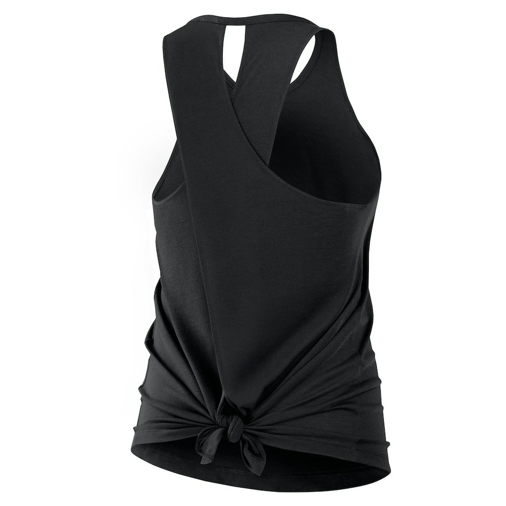 Cincinnati Bengals Women's Open-Back Crisscross Dri-FIT Tank Top - Black outlet