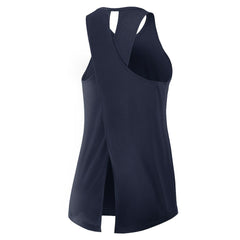 Dallas Cowboys Women's Open-Back Crisscross Dri-FIT Tank Top - Navy outlet