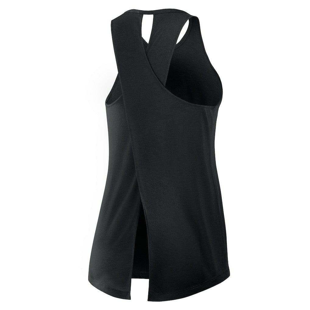 Jacksonville Jaguars Women's Open-Back Crisscross Dri-FIT Tank Top - Black for sale
