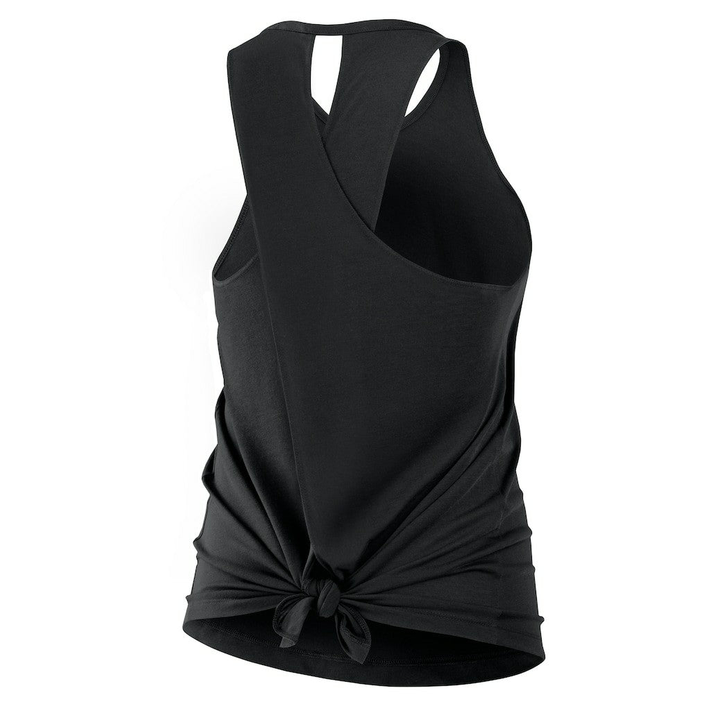 Las Vegas Raiders Women's Open-Back Crisscross Dri-FIT Tank Top - Black cheap