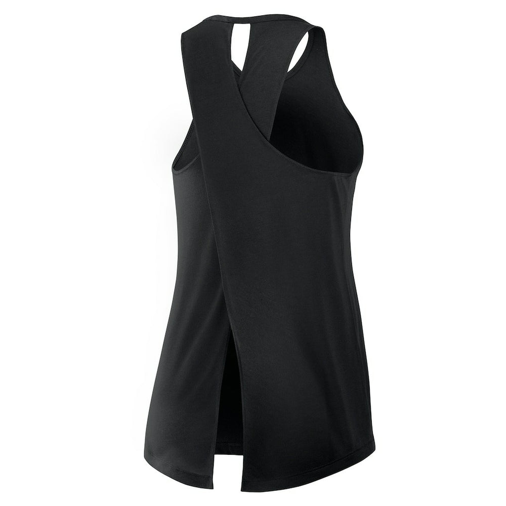 Pittsburgh Steelers Women's Open-Back Crisscross Dri-FIT Tank Top - Black cheap