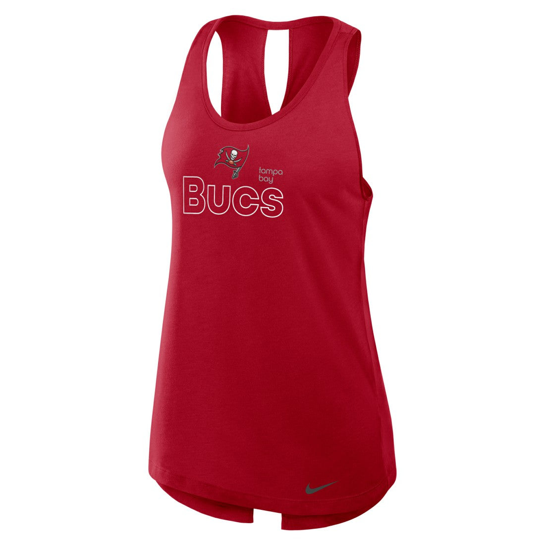 Tampa Bay Buccaneers Women's Open-Back Crisscross Dri-FIT Tank Top - Red cheap
