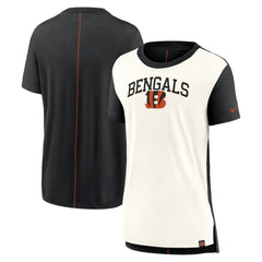 Cincinnati Bengals Women's Wordmark Tri-Blend T-Shirt - Cream/Black online