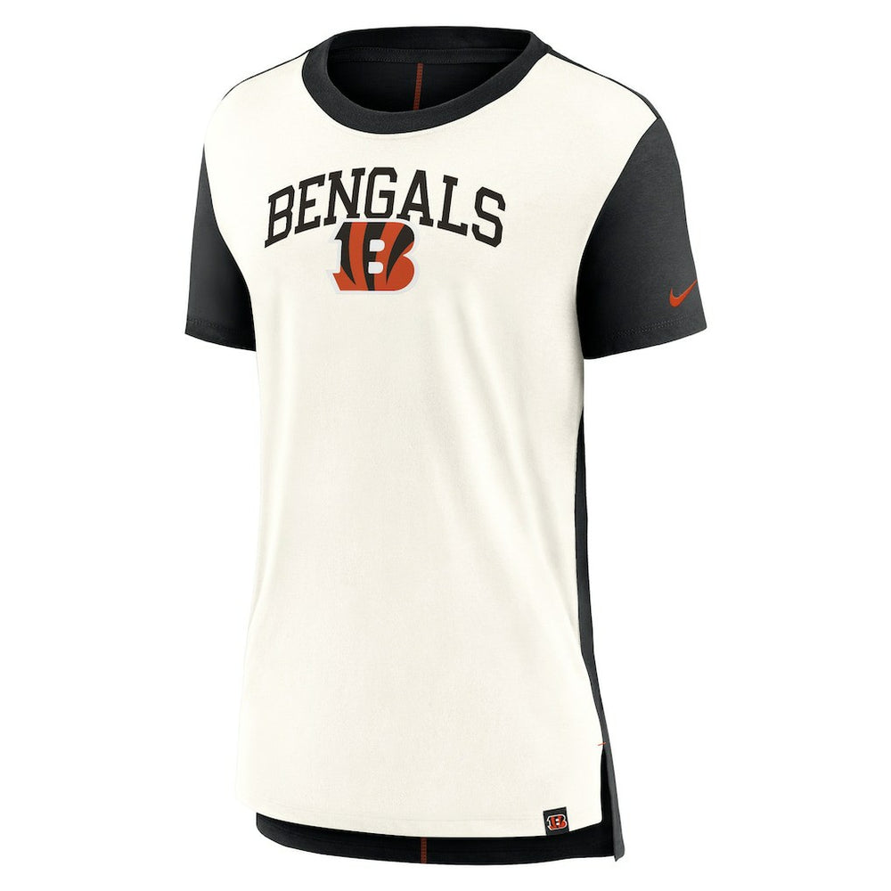 Cincinnati Bengals Women's Wordmark Tri-Blend T-Shirt - Cream/Black online