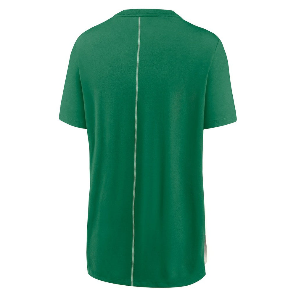 New York Jets Women's Wordmark Tri-Blend T-Shirt - Cream/Kelly Green sale